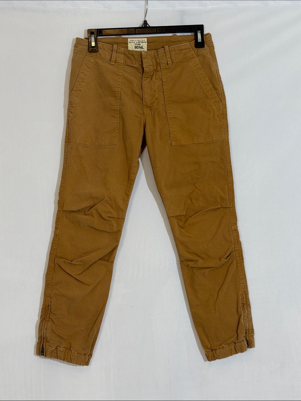 Nili Lotan Utility Cotton Pant Size 2 EUC Made In New York